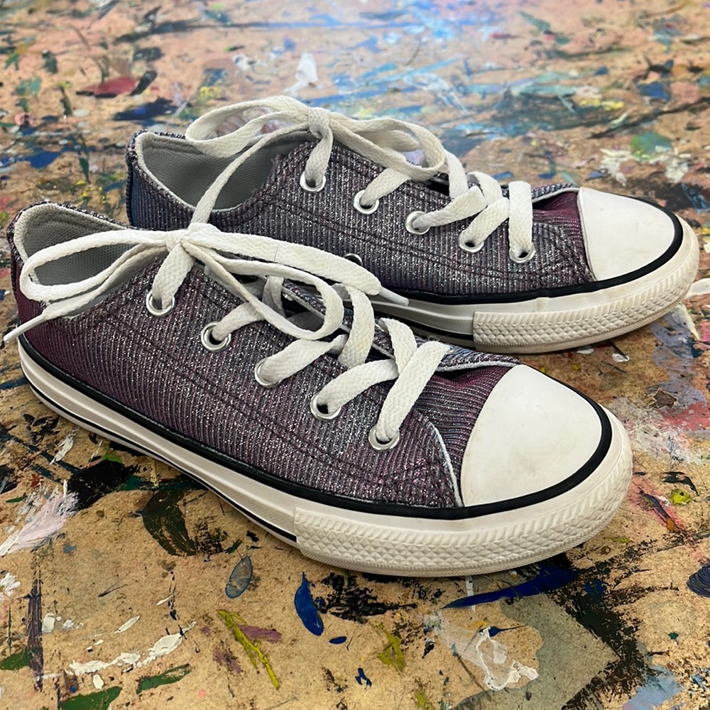Almost Brand New Iridescent Converse Sneakers